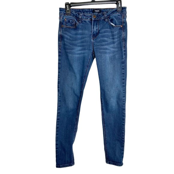 Kenzie Womens Blue Medium Wash You Look Pretty Skinny 5-pocket Jean Size 27 - Picture 1 of 10